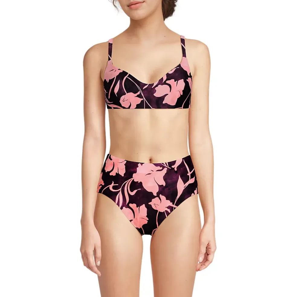 Andie x Lands' End Women's Tugless Molki Bikini Top