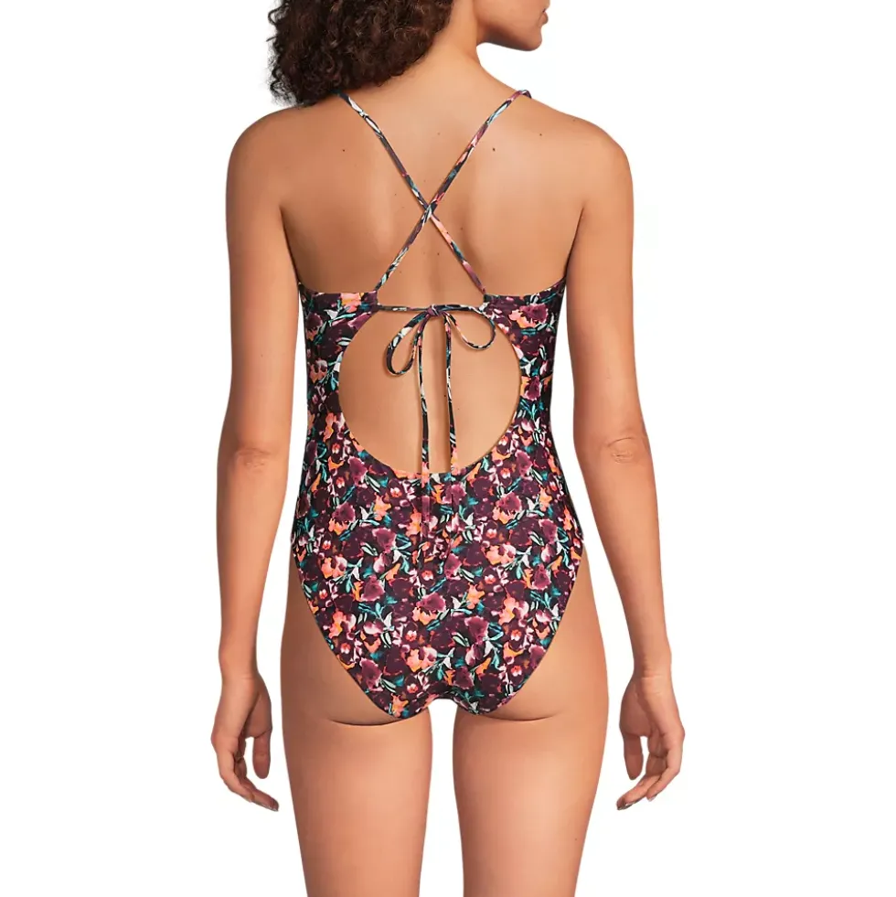 Andie x Lands' End Women's Tugless Elwood One Piece Swimsuit