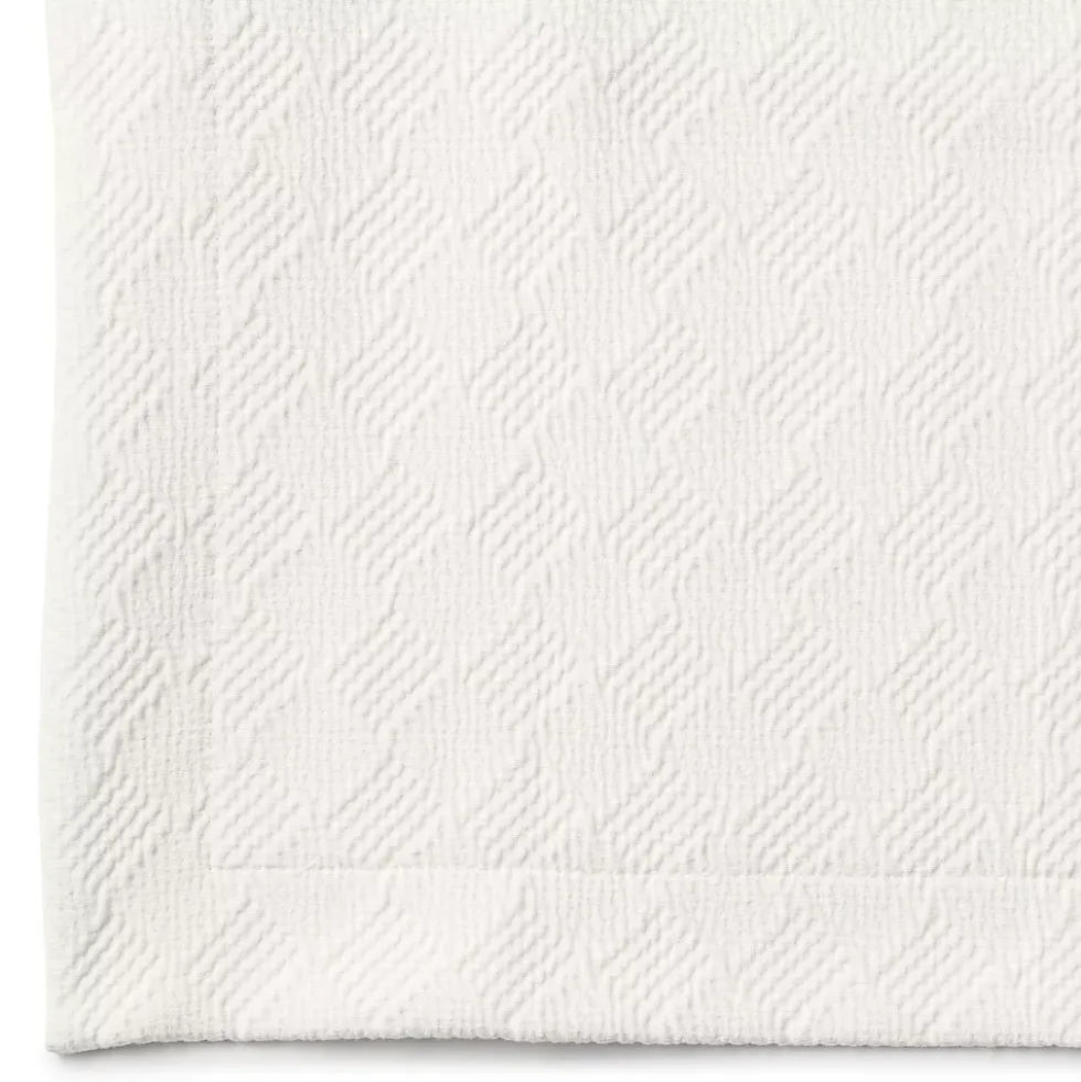 Basketweave Cotton Matelasse Coverlet