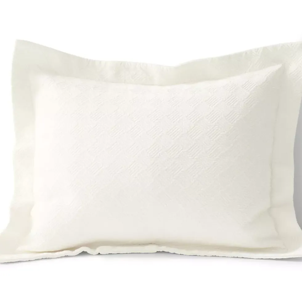 Basketweave Cotton Matelasse Coverlet