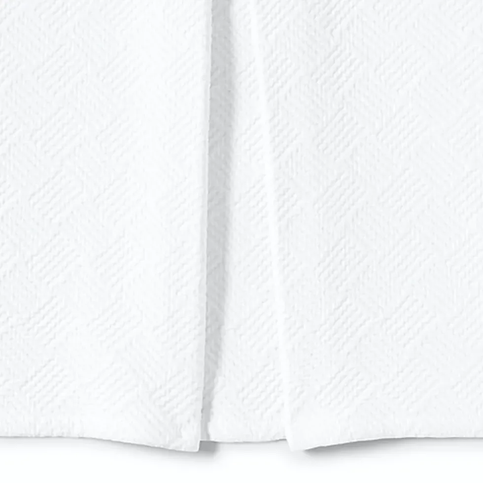 Basketweave Cotton Matelasse Bedskirt