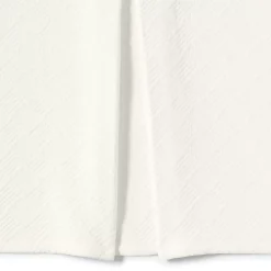 Basketweave Cotton Matelasse Bedskirt