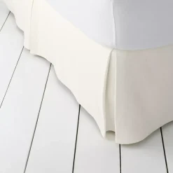 Basketweave Cotton Matelasse Bedskirt