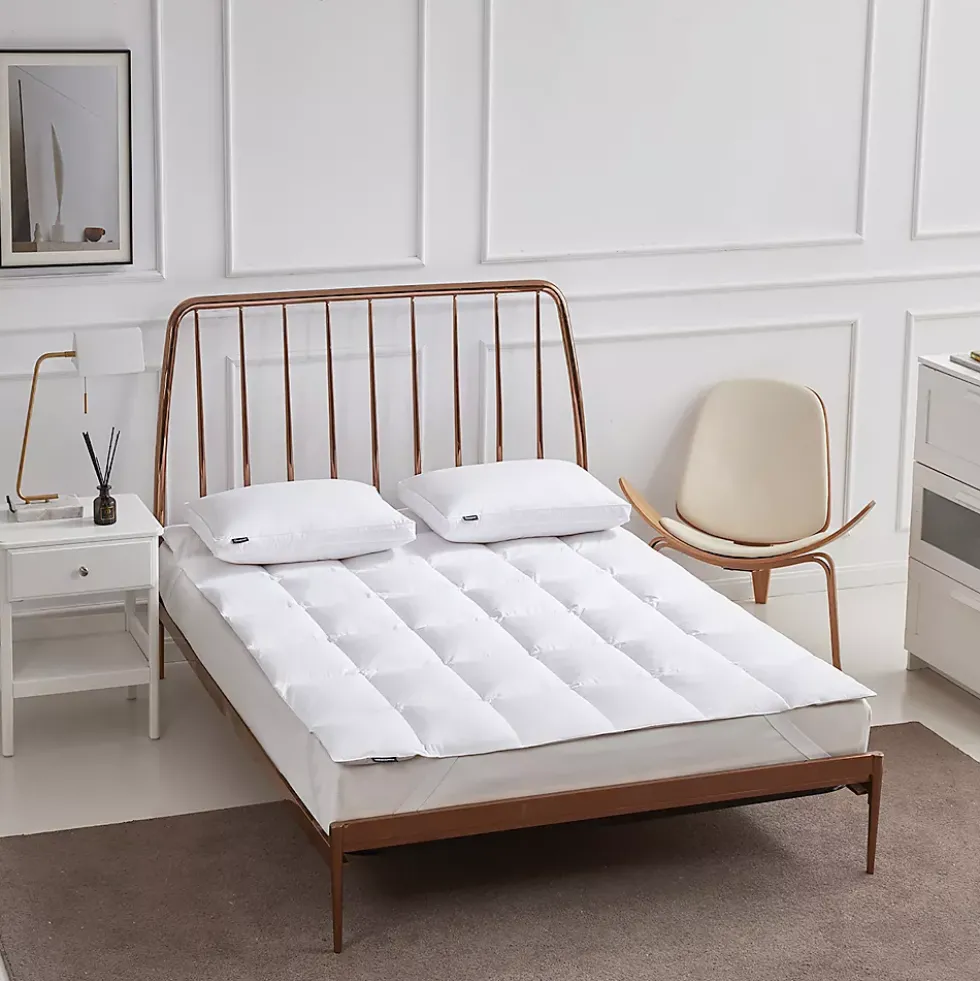 Beautyrest Cotton Blend Feather and Down Fiber Mattress Topper