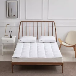 Beautyrest Cotton Blend Feather and Down Fiber Mattress Topper