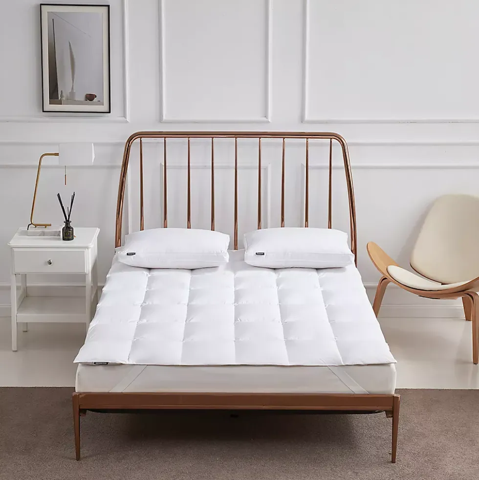 Beautyrest Cotton Blend Feather and Down Fiber Mattress Topper