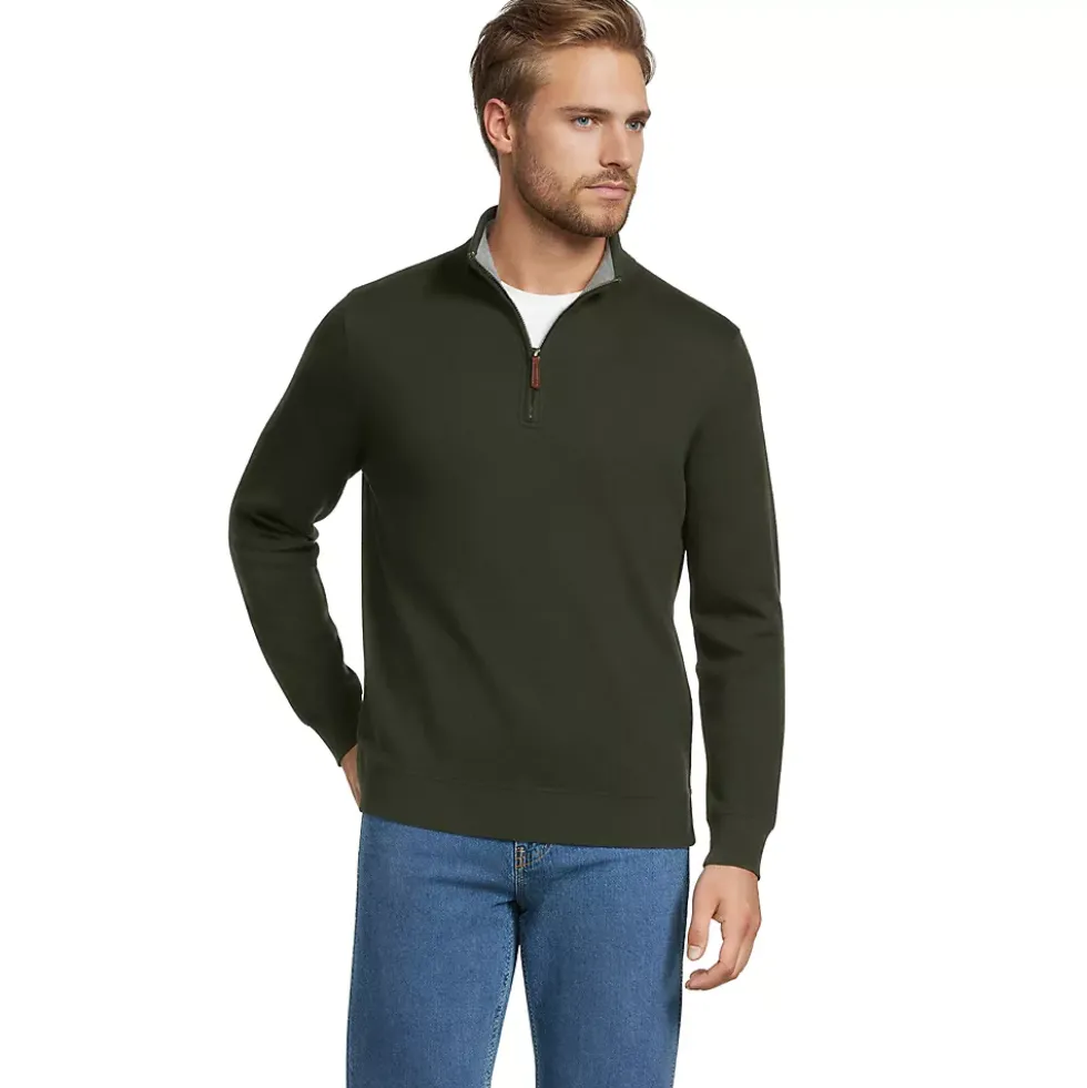 Bedford Rib Quarter Zip Pullover Sweater