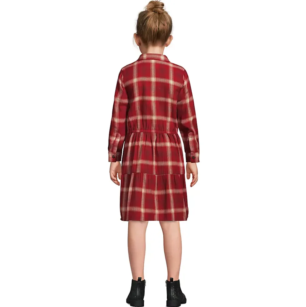 Blake Shelton x Lands' End Girls Flannel Dress