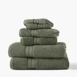 Blue Loom Liam Bleach Friendly Cotton 6 Piece Bath Towel Set