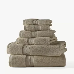 Blue Loom Liam Bleach Friendly Cotton 6 Piece Bath Towel Set
