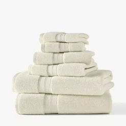 Blue Loom Liam Odor Resistant Cotton 6 Piece Bath Towel Set