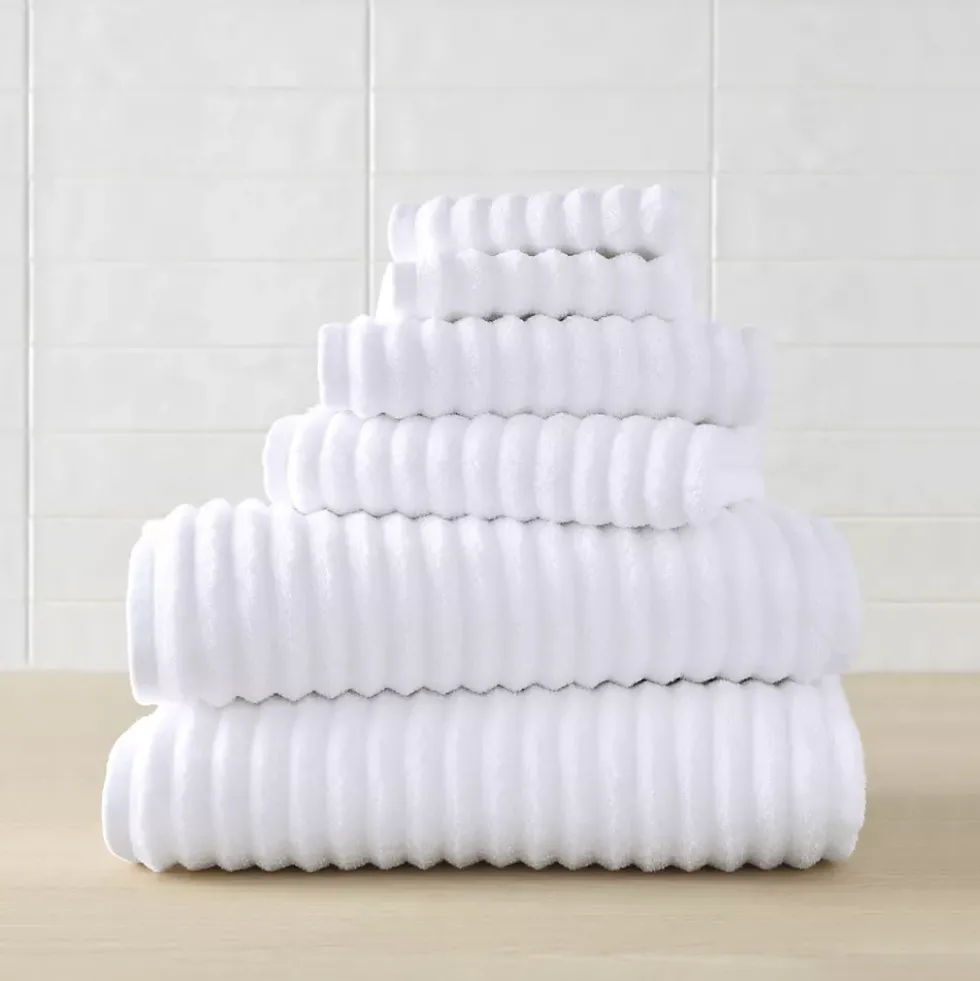 Blue Loom Mason 6 Piece Cotton Bath Towel Set