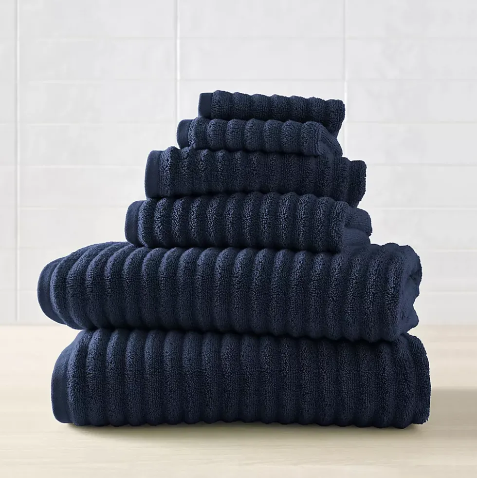Blue Loom Mason 6 Piece Cotton Bath Towel Set