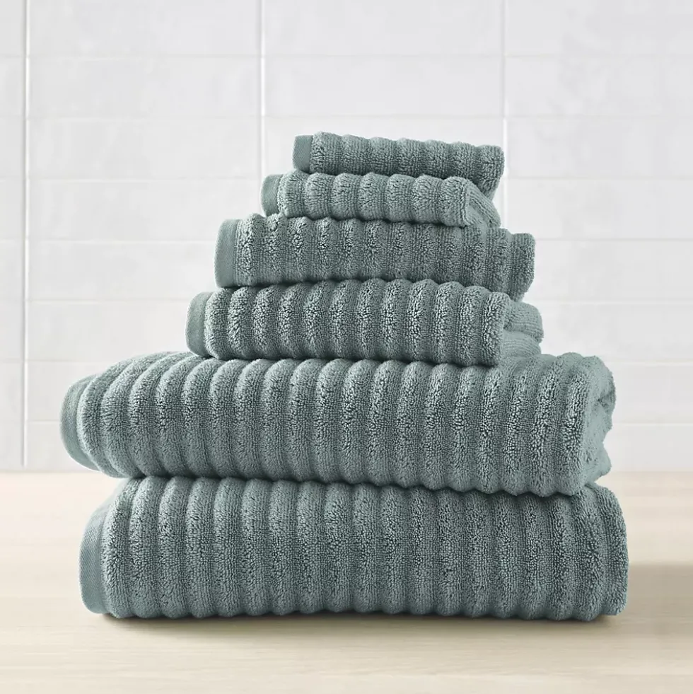 Blue Loom Mason 6 Piece Cotton Bath Towel Set