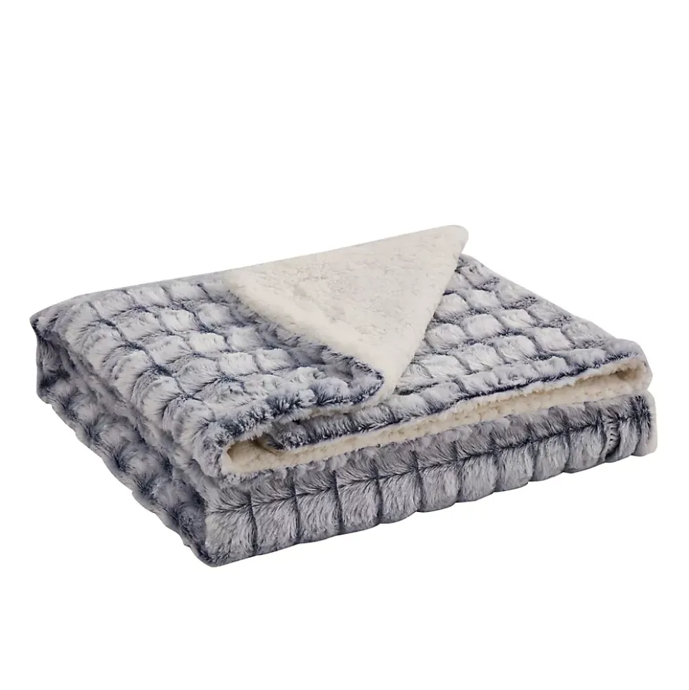 Blue Ridge Home Fashions MicroMink Sherpa Reversible Throw Blanket