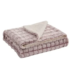Blue Ridge Home Fashions MicroMink Sherpa Reversible Throw Blanket