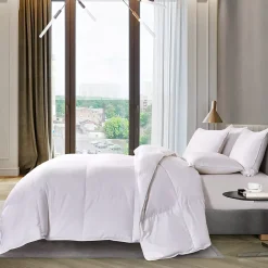 Blue Ridge Home Fashions 1000 Thread Count White Goose Down Supima Cotton Comforter