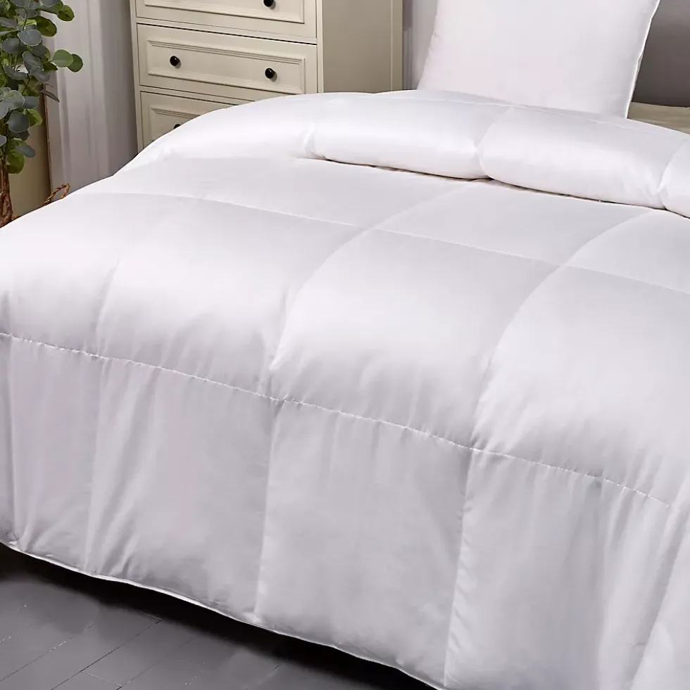 Blue Ridge Home Fashions 1000 Thread Count White Goose Down Supima Cotton Comforter