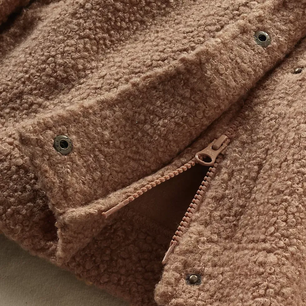 Boucle Fleece Coat