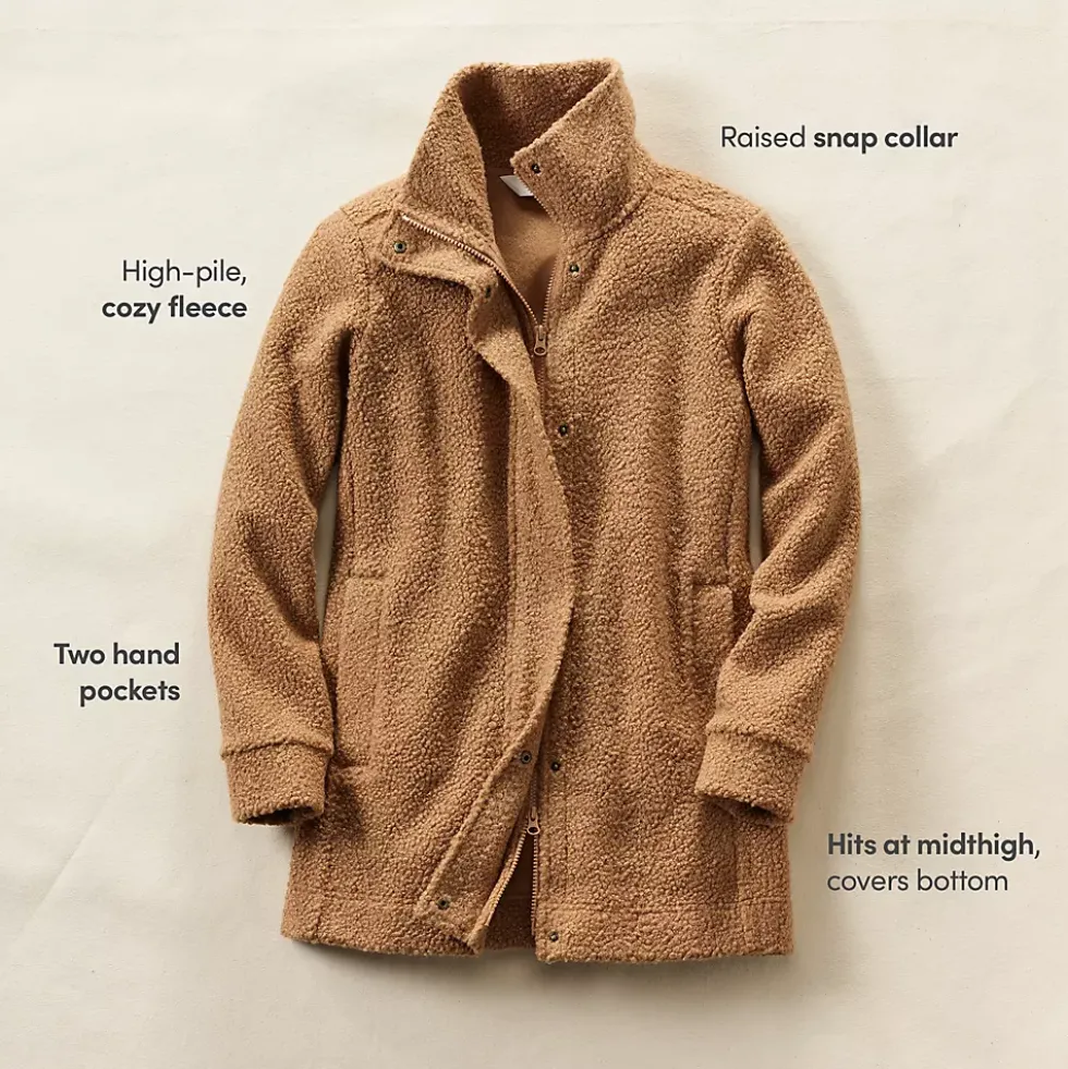 Boucle Fleece Coat
