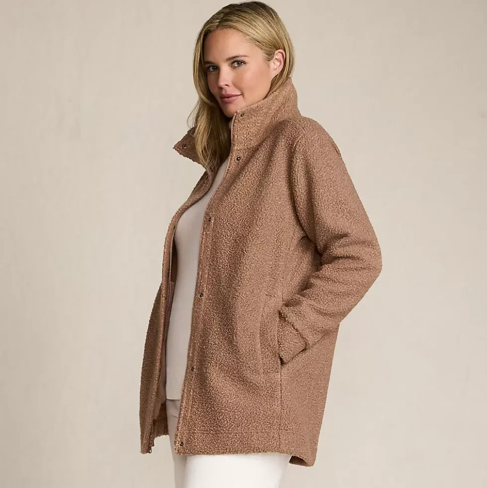 Boucle Fleece Coat