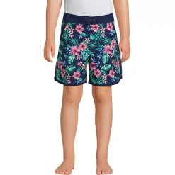 Boys Active Stretch Curved Hem Long Board Short