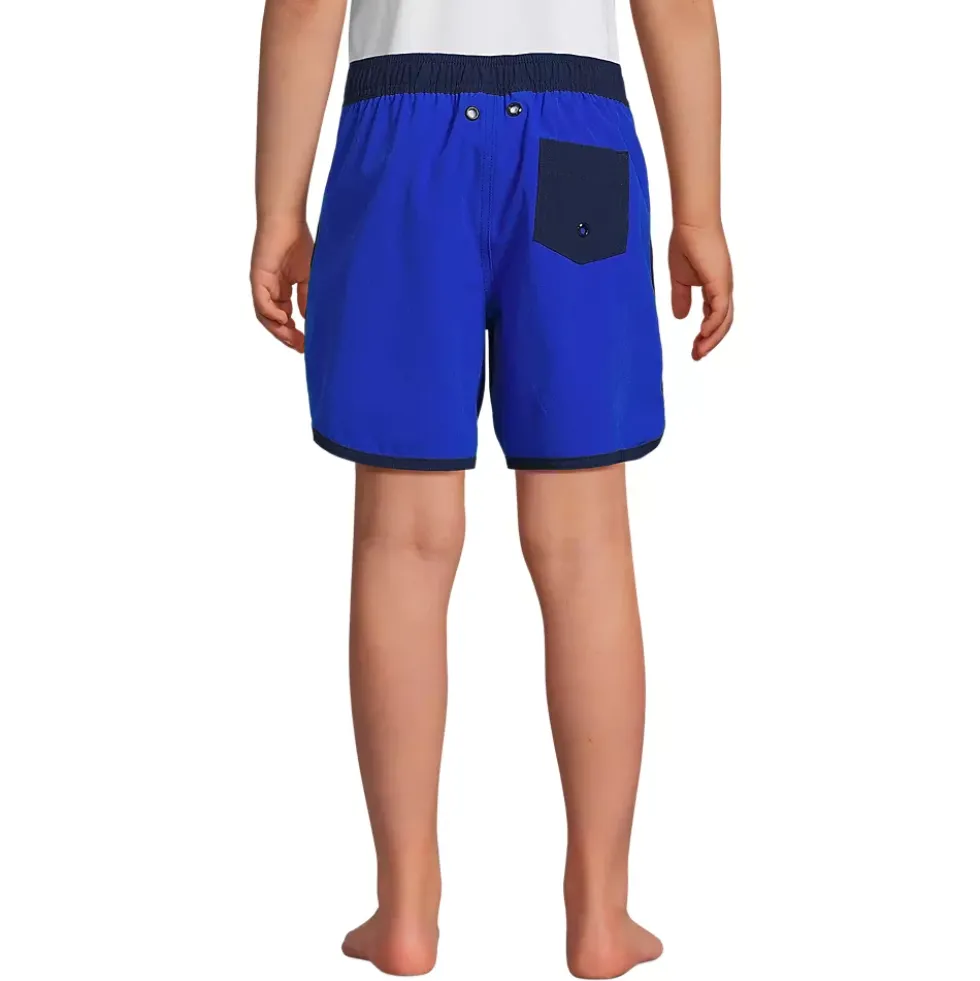 Boys Active Stretch Curved Hem Long Board Short