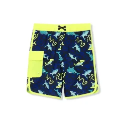 Boys Chlorine Resistant Cargo Hydroliner Long Board Shorts