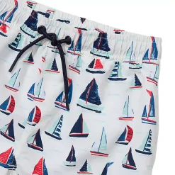 Boys Chlorine Resistant 5in Swim Trunks with Mesh Liner