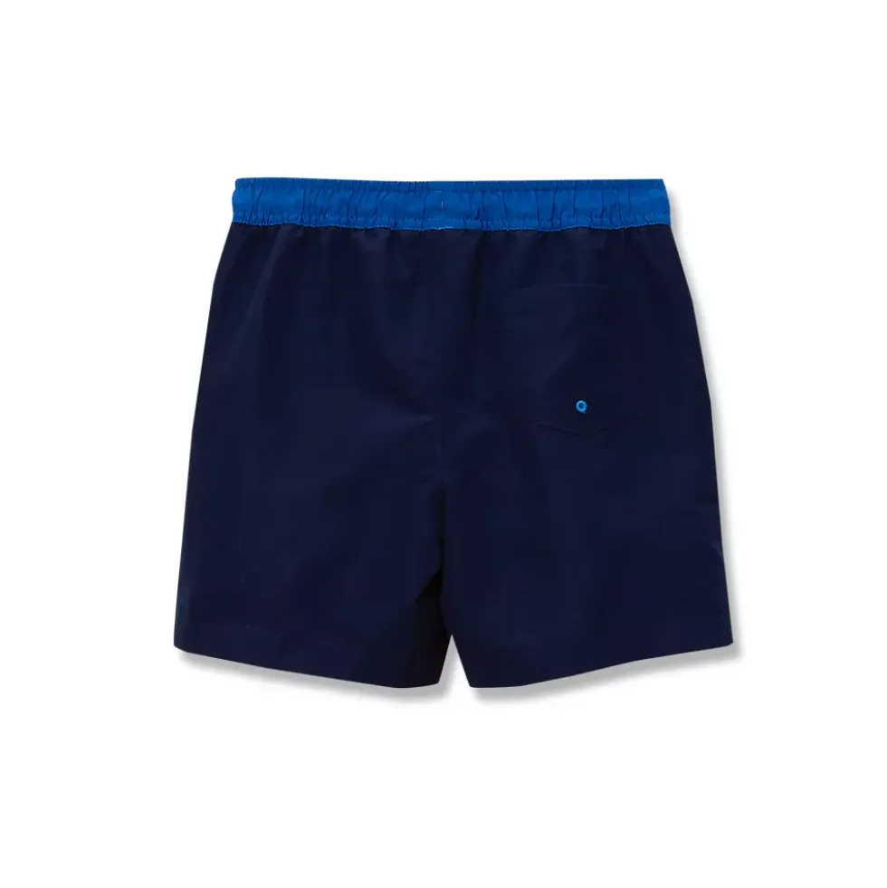 Boys Chlorine Resistant 5in Swim Trunks with Mesh Liner