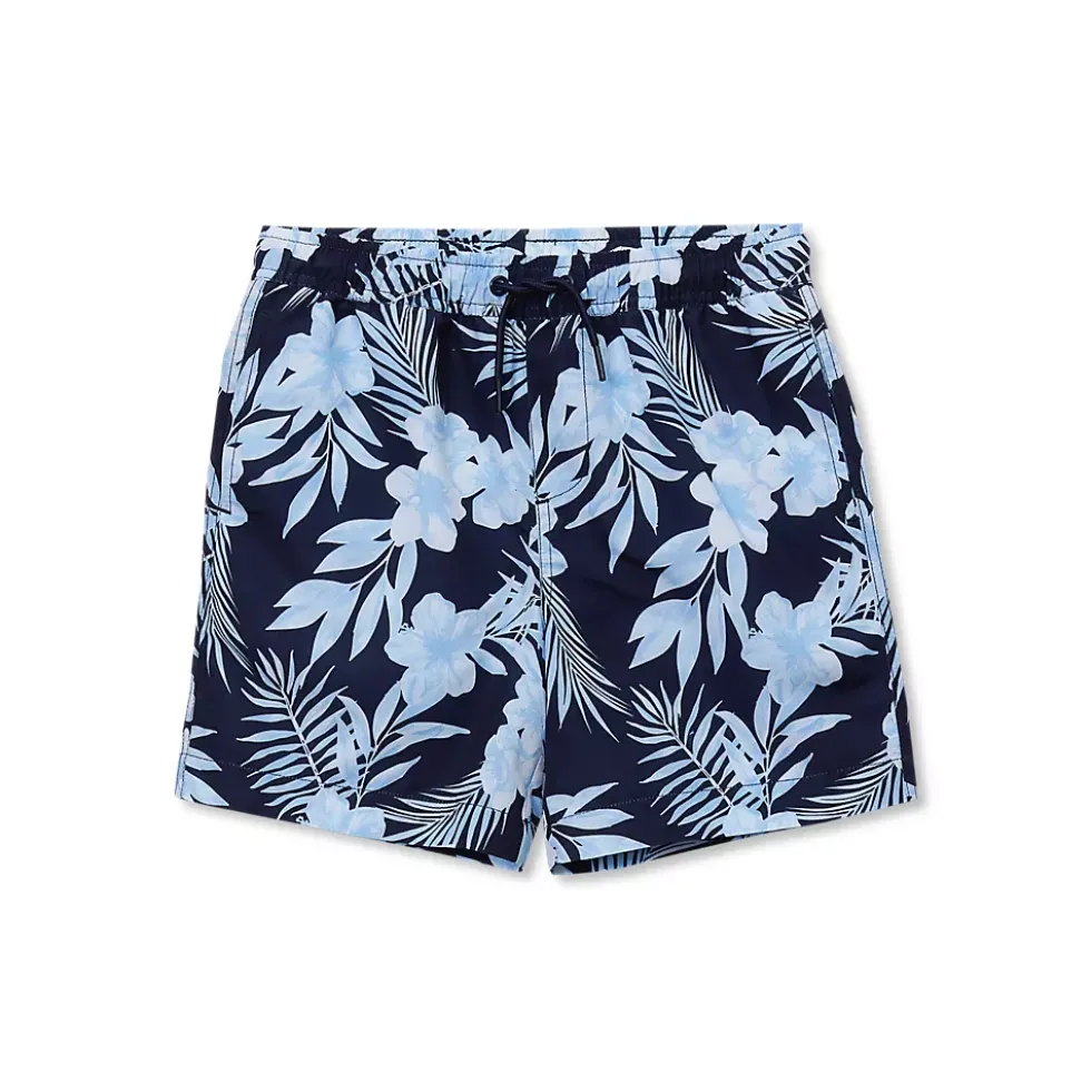 Boys Chlorine Resistant 5in Swim Trunks with Mesh Liner
