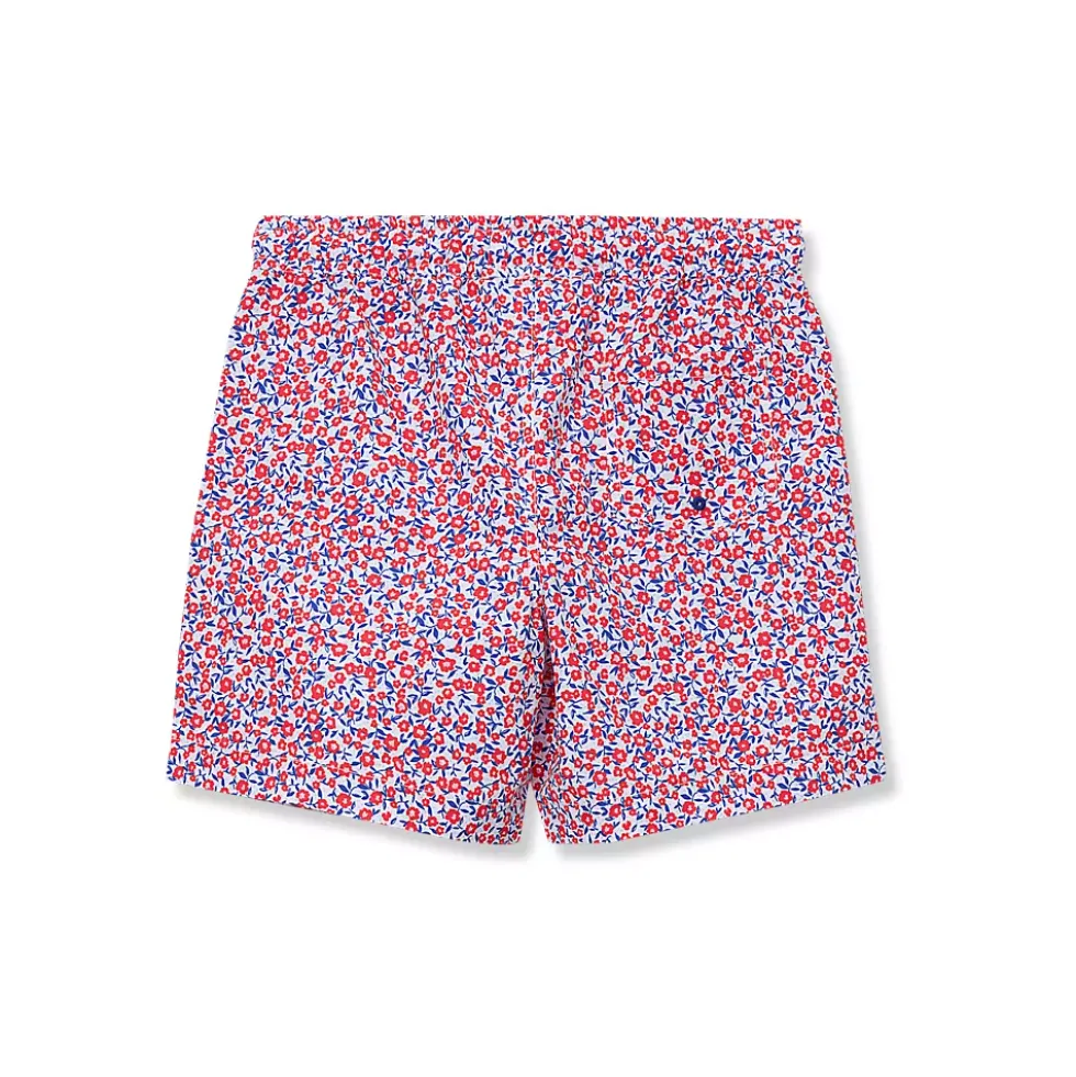 Boys Chlorine Resistant 5in Swim Trunks with Mesh Liner