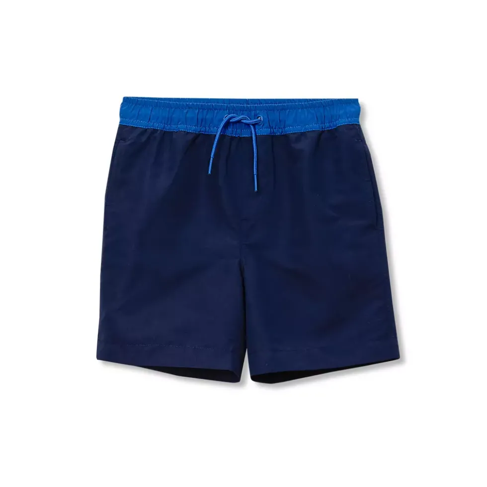 Boys Chlorine Resistant 5in Swim Trunks with Mesh Liner
