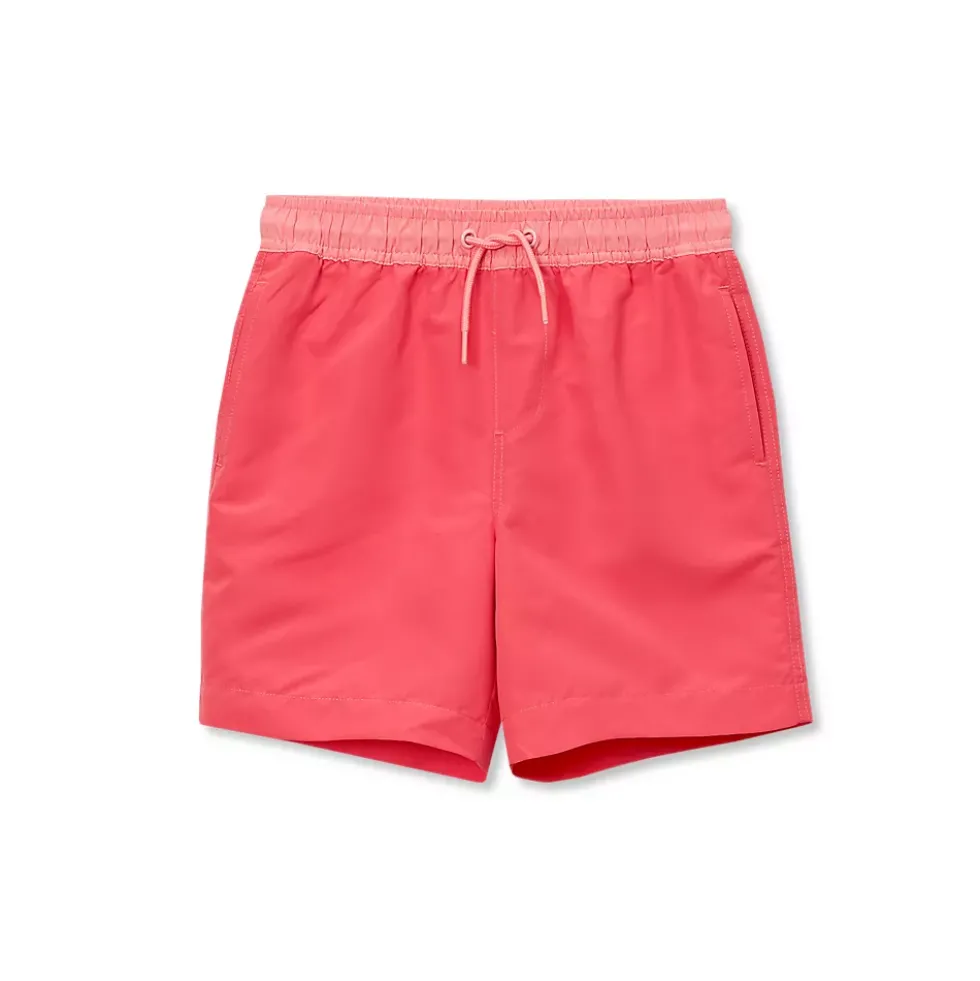 Boys Chlorine Resistant 5in Swim Trunks with Mesh Liner