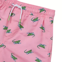 Boys Chlorine Resistant 5in Swim Trunks with Mesh Liner