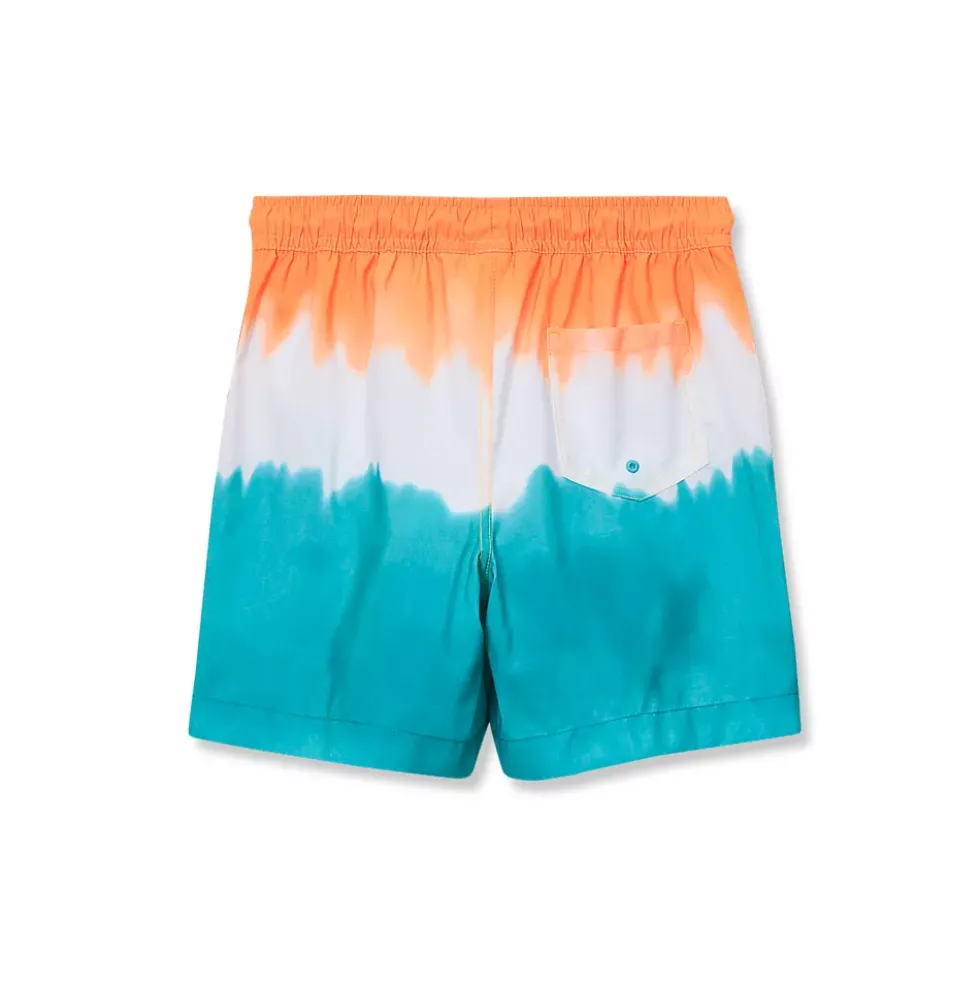 Boys Chlorine Resistant 5in Swim Trunks with Mesh Liner