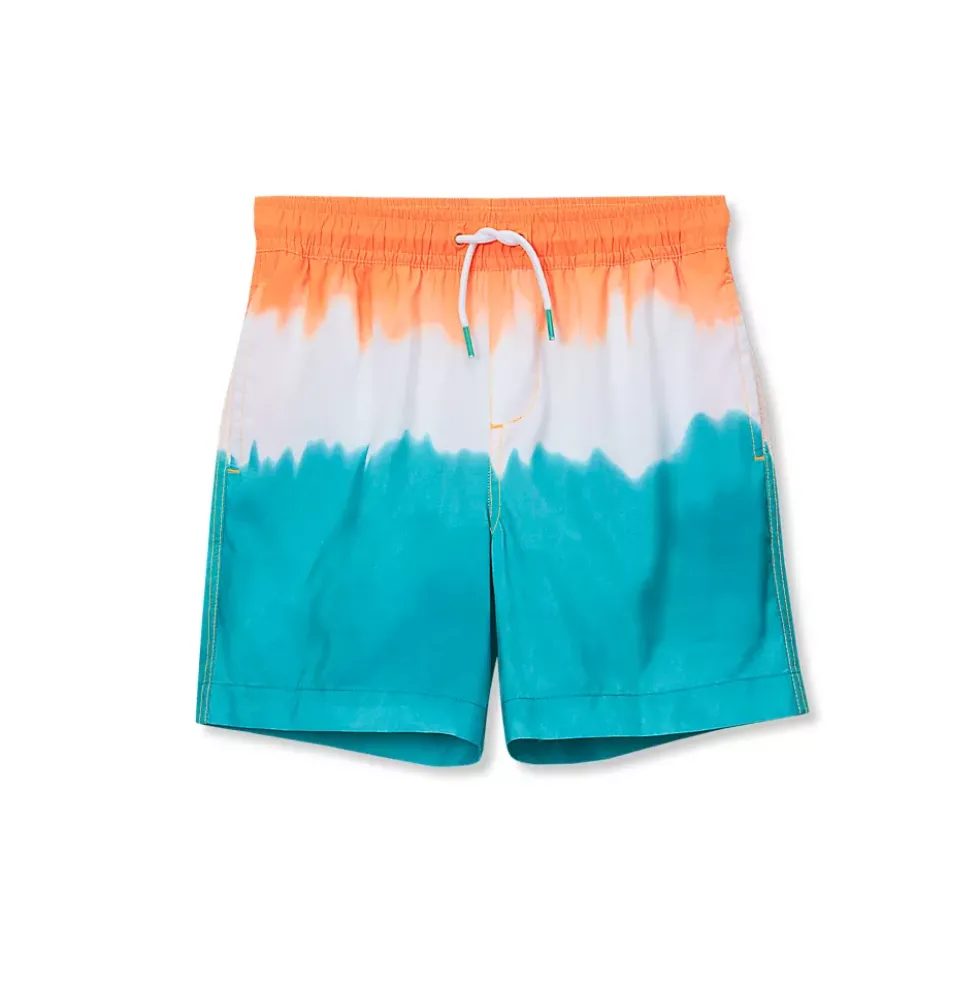 Boys Chlorine Resistant 5in Swim Trunks with Mesh Liner