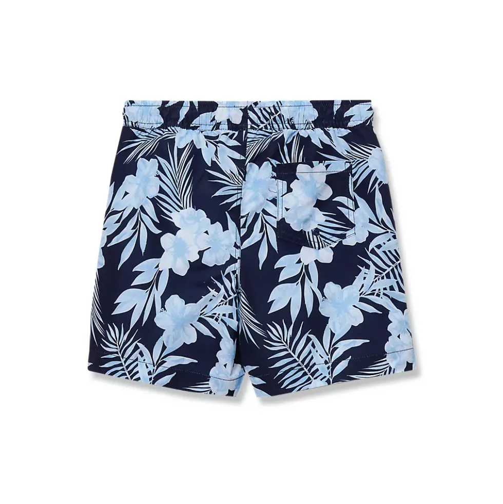 Boys Chlorine Resistant 5in Swim Trunks with Mesh Liner