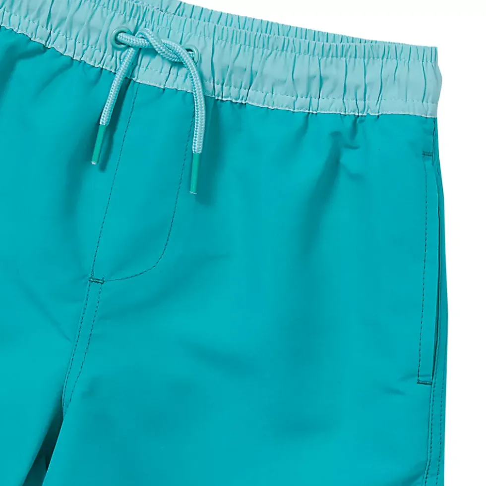 Boys Chlorine Resistant 5in Swim Trunks with Mesh Liner
