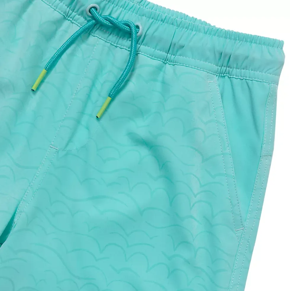 Boys Chlorine Resistant Magic Print Hydroliner Sport Swim Trunks