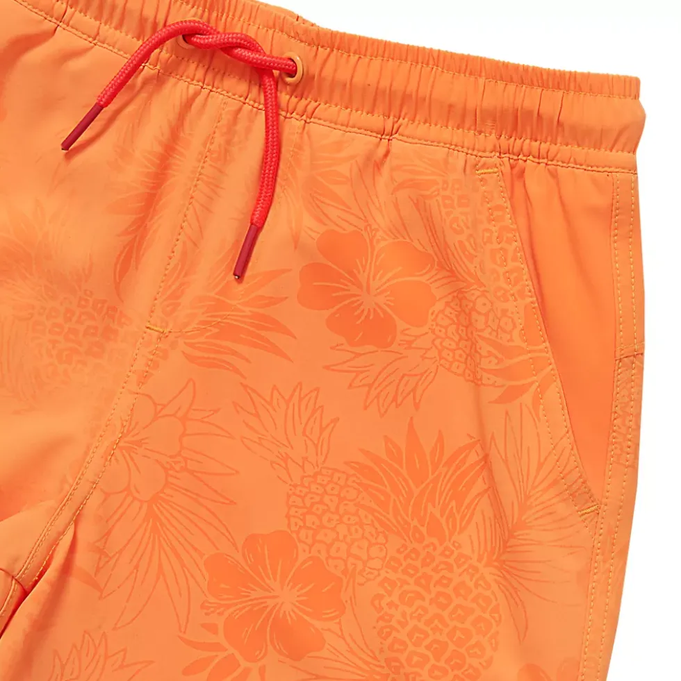 Boys Chlorine Resistant Magic Print Hydroliner Sport Swim Trunks