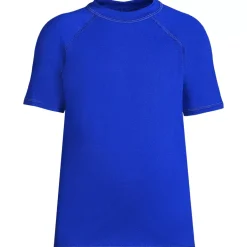 Boys Chlorine Resistant Short Sleeve Crew Neck UPF 50 Rash Guard