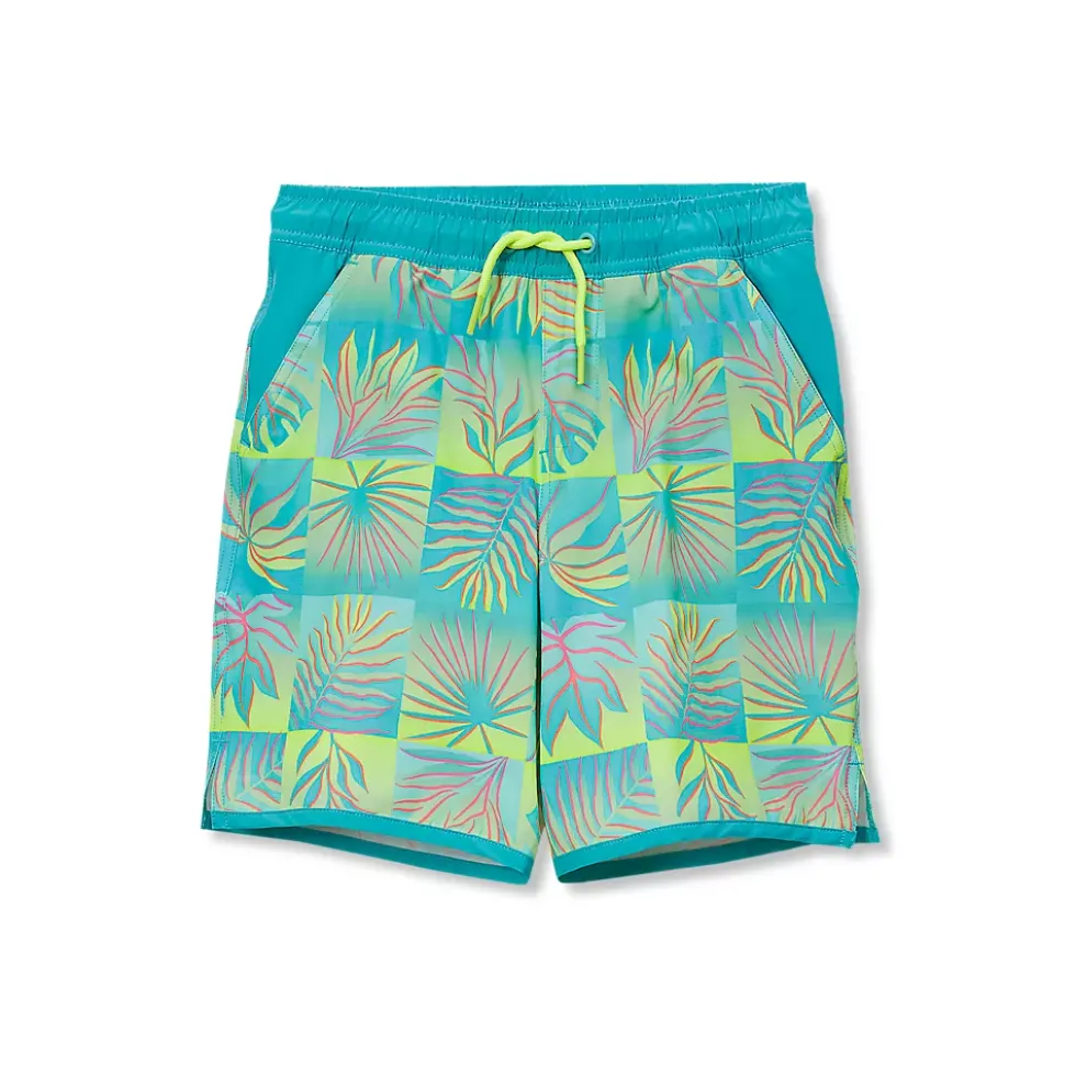 Boys Chlorine Resistant Stretch Hydroliner Sport Swim Trunks