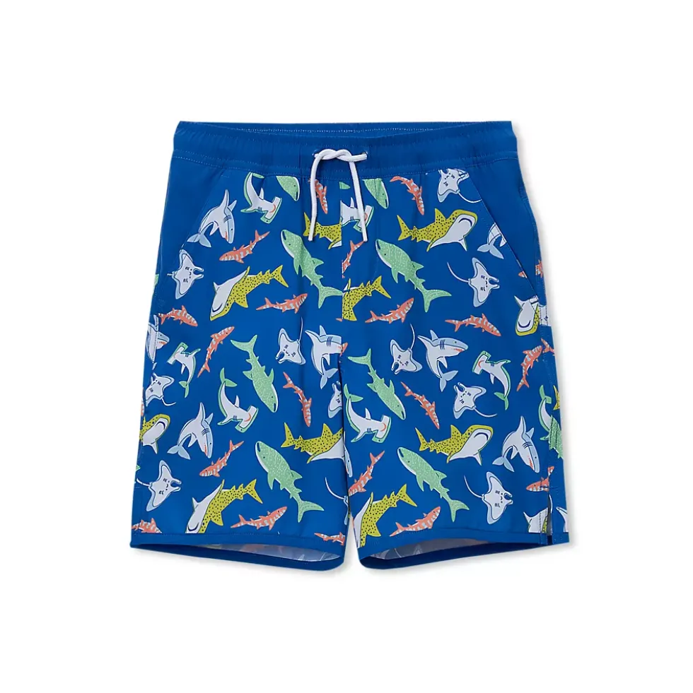 Boys Chlorine Resistant Stretch Hydroliner Sport Swim Trunks
