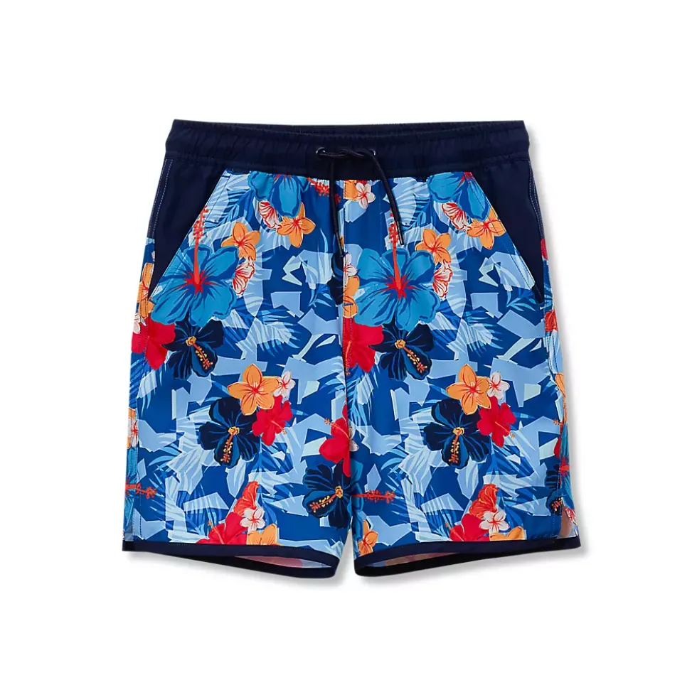 Boys Chlorine Resistant Stretch Hydroliner Sport Swim Trunks