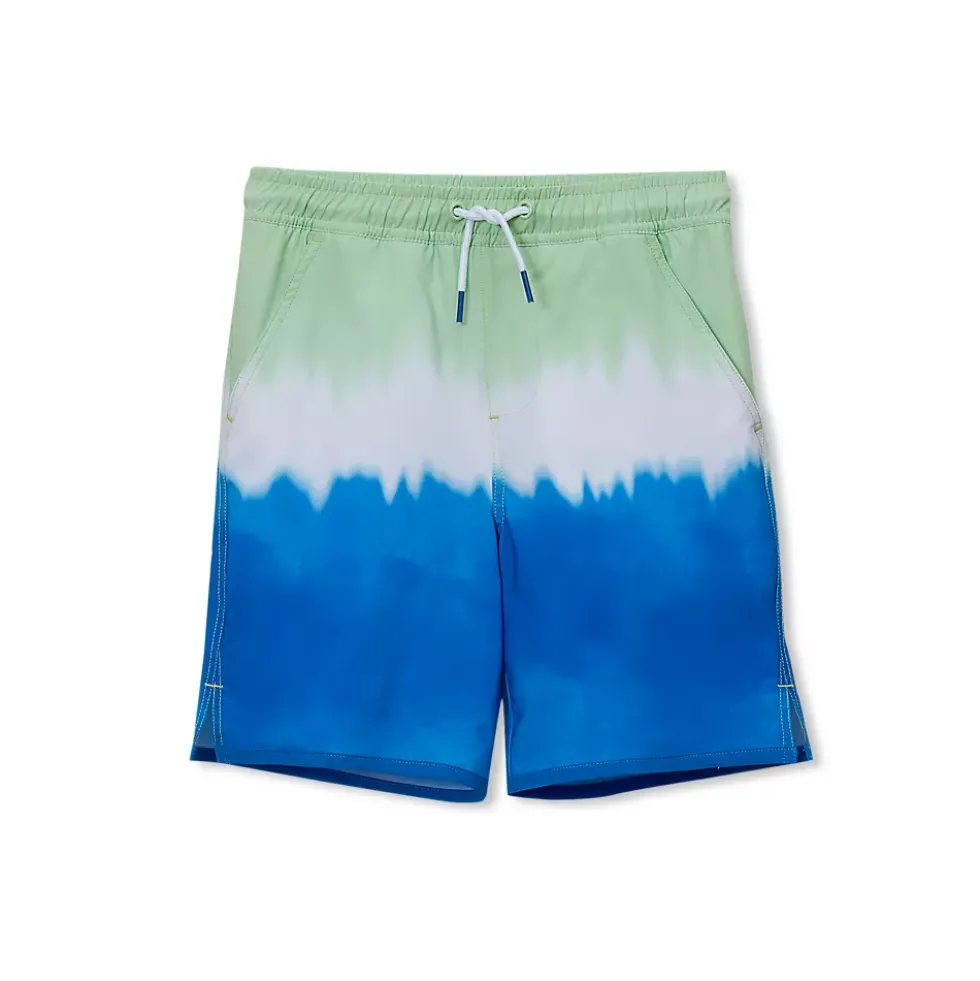 Boys Chlorine Resistant Stretch Hydroliner Sport Swim Trunks