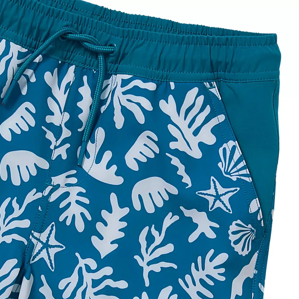 Boys Chlorine Resistant Stretch Hydroliner Sport Swim Trunks