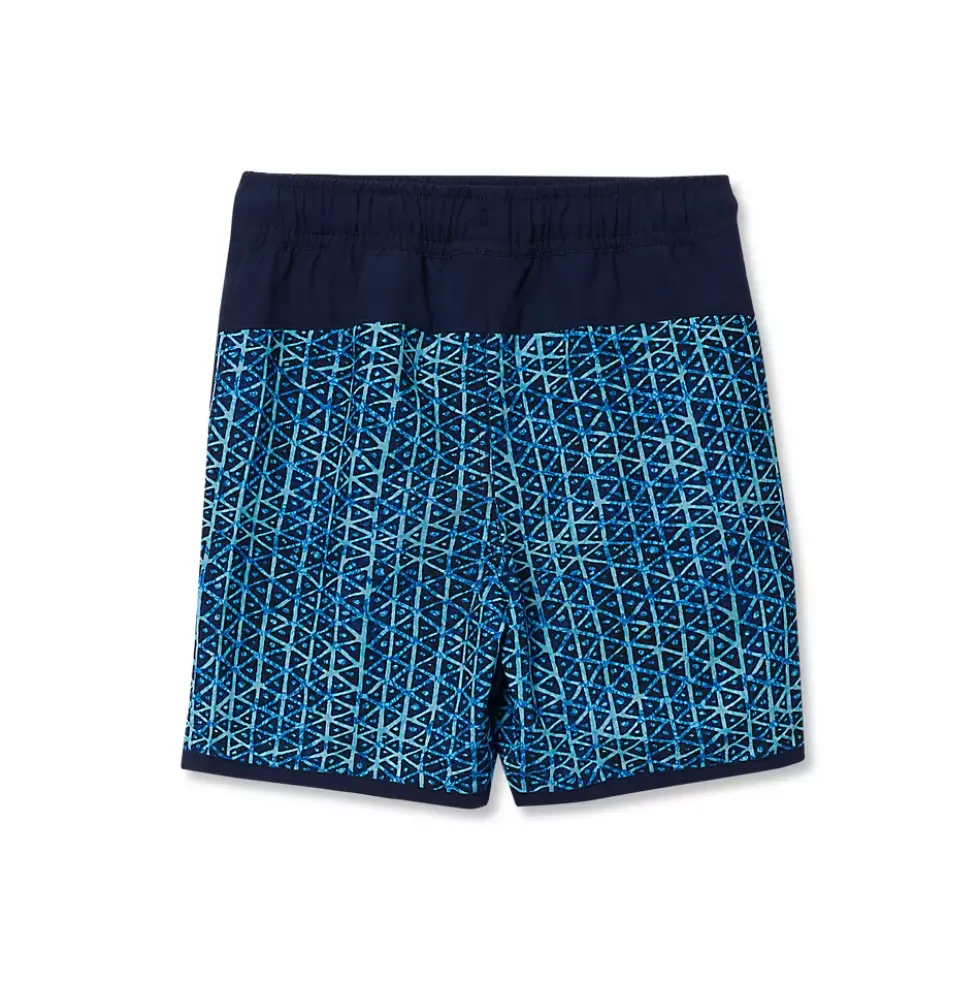 Boys Chlorine Resistant Stretch Hydroliner Sport Swim Trunks
