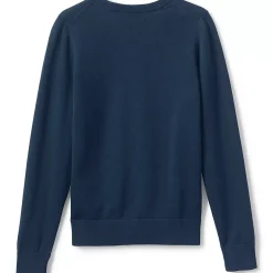 Boys Cotton Modal Fine Gauge V-neck Sweater