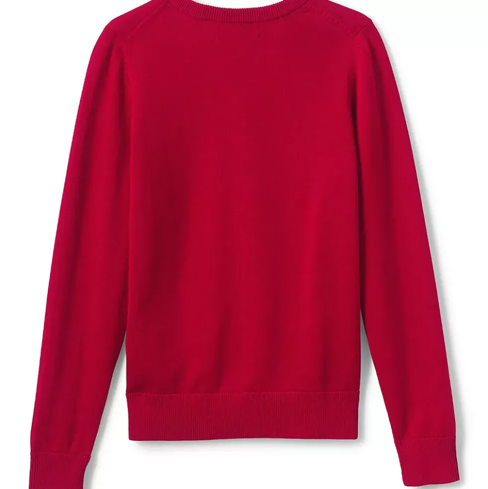 Boys Cotton Modal Fine Gauge V-neck Sweater